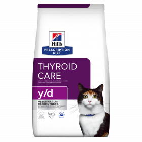 Hills Prescription Diet y/d - регулира приема на йод при хипертироидизъм 1.5 кг.